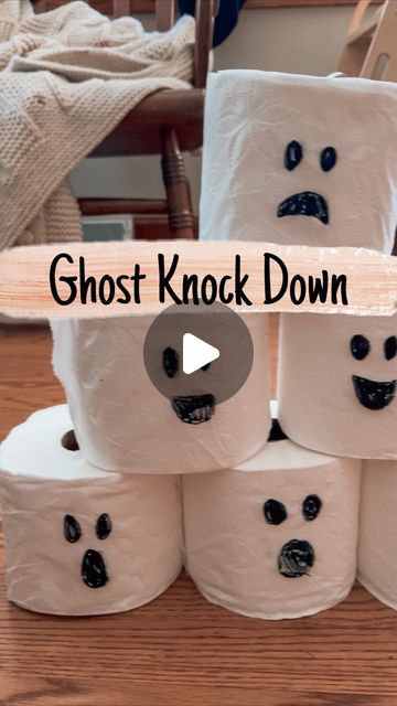 Brittany | Kids/Toddler/Baby Activities on Instagram: "Looking for a simple Halloween game? We’ve got you covered! 

Grab a ball and some toilet paper rolls and play “ghost knock down!” 

We played that you get 2 turns with the ball to try to knock down all of the ghosts. 

#kidsactivities #kidsactivity #toddleractivities #toddleractivity #halloweengames #halloweenactivities #halloweenactivitiesforkids" Halloween Games For Toddlers, Toilet Paper Games, Halloween Toilet Paper, Kids Toilet, Diy Kids Crafts, Ghost Games, Ghost Party, Halloween Activities For Kids, Toilet Paper Rolls