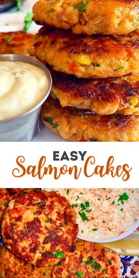 #Kid-FriendlySeafoodMeals What To Eat With Salmon Patties, What To Eat With Salmon, Graham Recipe, Easy Salmon Cakes, Canned Salmon Recipes, Seafood Meals, Best Salmon, Sweet Potato Souffle, Salmon Patties Recipe