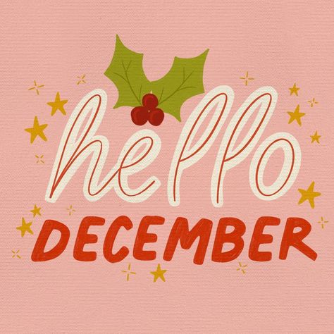 December Graphic, First Of December, First Day Of December, Happy 1st Of December, December First, Welcome December Wallpaper, December Starts Quotes, Hello December Wallpaper, December Illustration