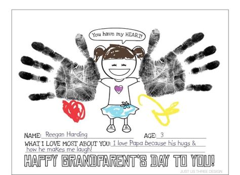 Grandparents Day Printable Grandparents Day Preschool, Grandparents Day Gift Ideas, Grandparents Day Poem, Preschool September, Grandparents Day Activities, Grandparents Day Cards, Quotes Girlfriend, National Grandparents Day, Grandparents Day Crafts