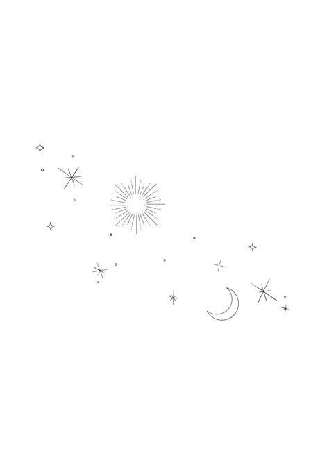 Hand And Stars Tattoo, So Will I Tattoo Stars, Spine Tattoos For Women Stars Moon, Small Celestial Tattoo Ideas, Simple Celestial Tattoo, Simple Galaxy Tattoo, Stars Shoulder Tattoo, Star Collar Bone Tattoo, Stars Tatoos