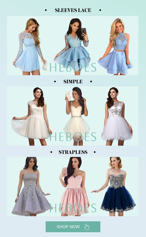 Make your homecoming a magical night to remember with an unforgettable homecoming dress! Shop for homecoming party dresses at Hebeos Online. Cheap #homecomingdresses, and 2018 dresses for #homecoming. Middle School Homecoming Dresses, Simple Dresses Classy, Hc Dresses, Pretty Homecoming Dresses, Dama Dresses, Magical Night, Homecoming Party, Cheap Homecoming Dresses, Grade 8