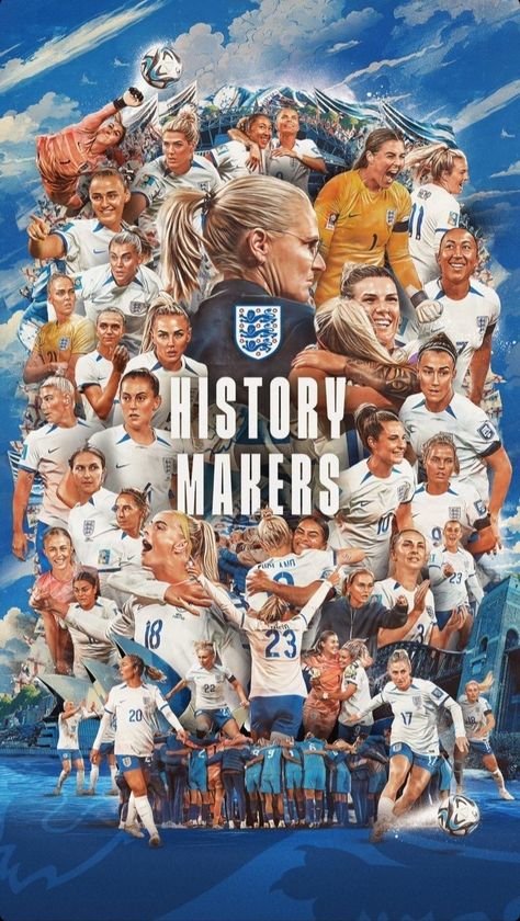 England Lionesses, England Ladies Football, Football Background, Easy Disney Drawings, A3 Frame, Arsenal Ladies, A4 Frame, Fifa Women's World Cup, Soccer Poster