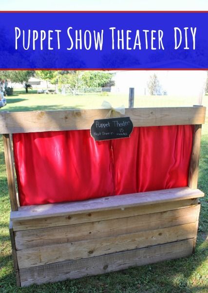 Kids Puppet Theater, Kids Woodworking Projects, Theatre Diy, Diy Wood Pallet, Puppets Diy, Wood Projects For Kids, Wood Projects For Beginners, Woodworking Projects For Kids, Woodworking For Kids