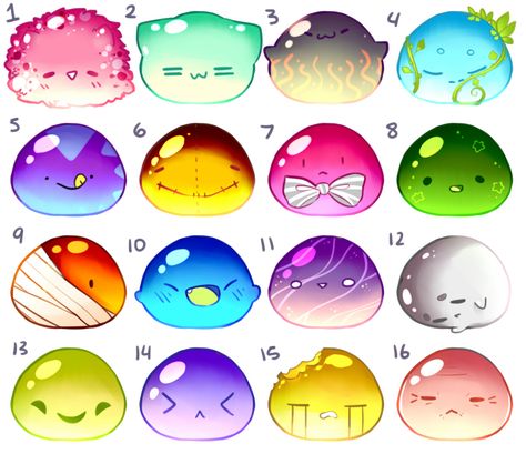 BLOBS 4 Adopts [Closed] by Wafkie Cute Blobs To Draw, Cute Blob Drawing, Blobs Drawing, Blob Drawing, Cute Kawaii Animals, Cute Fantasy Creatures, Cute Animal Drawings Kawaii, Fantasy Creatures Art, Cute Kawaii Drawings