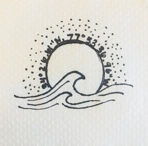 #wavetattoo #beachtattoo #suntattoo #longitutde #latitude #tattoo #tinytattoo #tattoodesign #tat #carolinabeach Socal Tattoo Ideas, San Diego Tattoo Ideas, Cb Tattoo, Latitude Tattoo, Sean Tattoo, San Diego Tattoo, Matching Tats, California Tattoo, Sparrow Tattoo