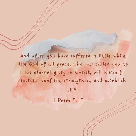 1 Peter 5 10, Peter 5 10, Bible Verse Wallpaper Iphone, Sample Prayer, Learn The Bible, 1 Peter 5, Scripture Memory, Christian Verses, Give Me Jesus