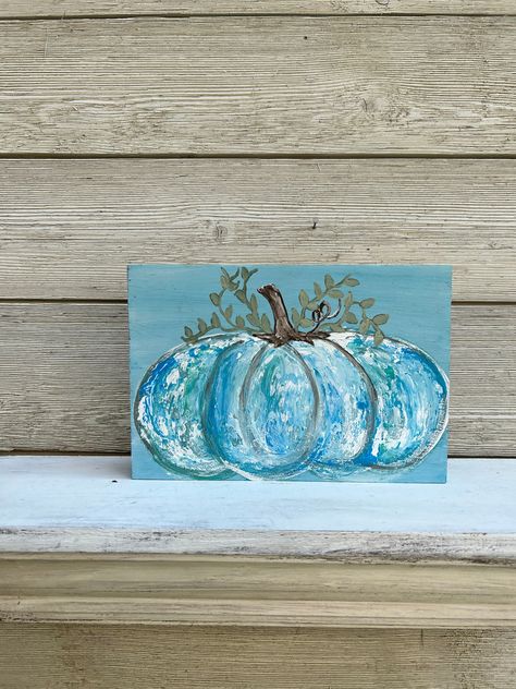 Painted Pumpkin Wood Sign /Pumpkin Sign/Fall Decor by SimplyBellaByJulie on Etsy Painted Wood Pumpkins, Hand Painted Pumpkin, Fall Bead, Mantle Shelf, Pumpkin Door Hanger, Painted Pumpkin, Farmhouse Wood Sign, Pumpkin Door, Wood Pumpkins