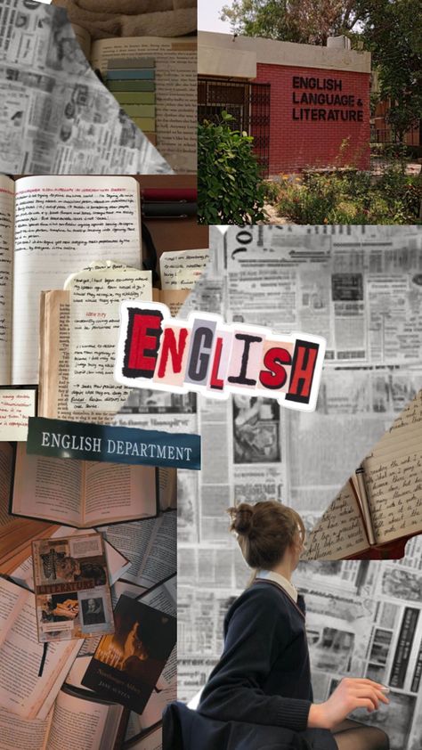 #collage #aesthetic #English #ELA #literature #school #studies #study #stuying #reading English Lecturer Aesthetic, English Subject Wallpaper, English Studies Aesthetic, Studying Literature Aesthetic, English Literature Aesthetic Wallpaper, English Subject Aesthetic, Learning English Aesthetic, English Student Aesthetic, English Study Aesthetic