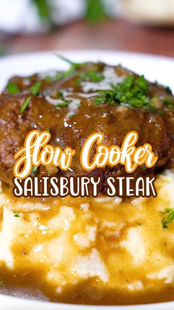 Brandie Skibinski on Instagram: "This dinner recipe for Slow Cooker Salisbury Steak is comfort food at its finest! Flavorful and tender with the most delicious gravy! To grab the full recipe, click on my link in profile then click on the picture of the recipe 😊 ⭐️ https://www.thecountrycook.net/slow-cooker-salisbury-steak/" Cube Steak Crock Pot Recipes, Crockpot Steak Recipes, Salisbury Steak Crockpot, Crockpot Steak, Slow Cooker Salisbury Steak, Air Fryer Recipes Vegetarian, Resep Smoothie, Cube Steak Recipes, Salisbury Steak Recipes