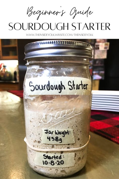 A Beginner's Guide to Developing a Sourdough Starter Beginner Sourdough Starter, Sourdough Starter Measurements, How To Make Sour Dough Starter From Scratch, Sourdough Starters For Beginners, Sourdough Starter With Honey, Sourdough Starter Mason Jar, Easy Sour Dough Starter Recipe, How To Make Sour Dough Bread Starter, How To Make A Sourdough Starter From Scratch