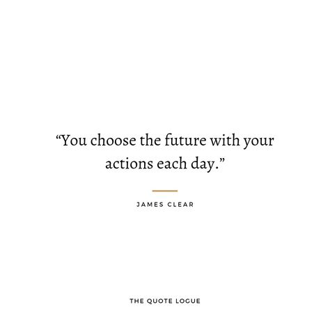 James Clear is the author of Atomic Habits. He writes at JamesClear.com, where he shares self-improvement tips based on proven scientific research. Quotes From Atomic Habits Book, Atomic Habits Quotes 1%, Quote About Habits, Creating Habits Quotes, Creating A Habit Quotes, Motto To Live By, Positive Habits Quotes, James Clear Quotes 1%, Motivational Quotes With Author