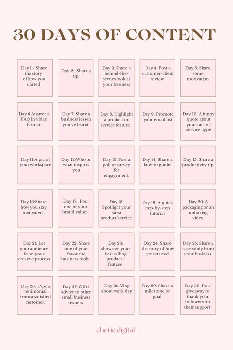 It's the FIRST week of the month, and NOW is the perfect time to start driving engagement for your business! Use our content calendar for 30 days of social media content ideas.  #PassiveIncome #DigitalMarketing #DigitalProducts #pinterest #pinterestgrowthstrategy  SEO| Digital marketing, work from home, marketing, passive income, instagram growth, tiktok growth, digital products, done for you products, make money, money aesthetic, make money online, content planner, social media marketing Weekly Instagram Content Planner, 30 Days Of Content Instagram, Digital Marketing Calendar, Content Inspiration Social Media, Content Calendar For Beginners, Marketing Blog Post Ideas, Instagram Post Calendar Business, Ig Content Planner, Business Content Planner