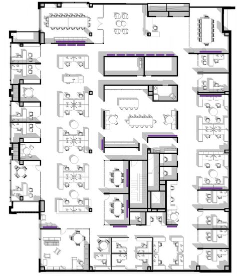 Open Office Design Layout, Office Floor Plan Corporate, Office Plan With Dimensions, Office Building Floor Plan Layout, Hospital Floor Plan Layout, Hospital Design Architecture Floor Plans, Lawyer Office Design, Psychiatric Hospital Floor Plan, Office Building Plans