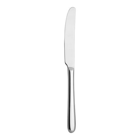 Elegantly accent any table setting with this the Varick Fairway from Steelite International 7 3/4" 18/0 stainless steel heavy weight butter knife. This versatile utensil is ideal for serving butter, jams, and jellies, making it a must-have for any foodservice operation. Its modern and refined design adds a touch of sophistication to your tablescape without overshadowing your carefully crafted culinary creations. The high-quality mirror finish ensures a sparkling and professional presentation that will impress your guests.   Crafted from durable 18/0 heavy weight stainless steel, this butter knife is built to withstand the rigors of a commercial kitchen while maintaining its elegant appearance. The classic rounded handle and delicate slender form provide a comfortable grip and a sleek aesth Jams And Jellies, Butter Spread, Professional Presentation, Butter Knife, Studio Art, Art Studios, Table Setting, Heavy Weight, Tablescapes