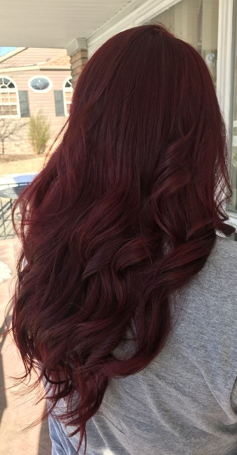 Pelo Color Vino, Wine Hair Color, Cherry Red Hair, Wine Red Hair, Wine Hair, Red Hair Inspo, Cherry Hair, Hair Color Burgundy, Dark Red Hair