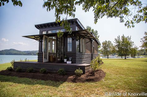 Clayton Luxury Tiny Home: Answer for Urban Infill? (Plus a bonus fun read linked at the end) | Inside of Knoxville Tiny Home On Foundation, Tiny House On Foundation, Tiny Luxury, Tiny House Big Living, Tiny House Luxury, Clayton Homes, Tiny House Bathroom, Tiny House Inspiration, Tiny Spaces