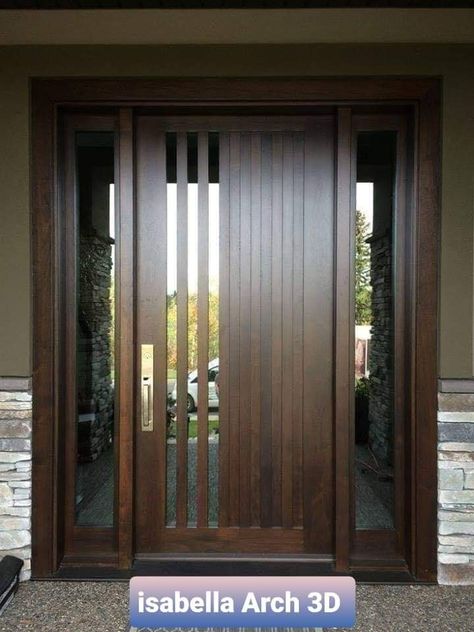 Glass And Wood Door Design, Wood And Glass Door, Wood Door Design, Tor Design, Pintu Interior, Glass Door Design, Door Options, Modern Entrance Door, Contemporary Front Doors