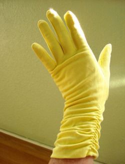 Yellow Yellow Gloves Aesthetic, Aesthetic Gloves, 1950s Gloves, Glamour Gloves, Lemon Chiffon Pie, Beautiful Gloves, Chiffon Pie, Gloves Aesthetic, Darkest Minds