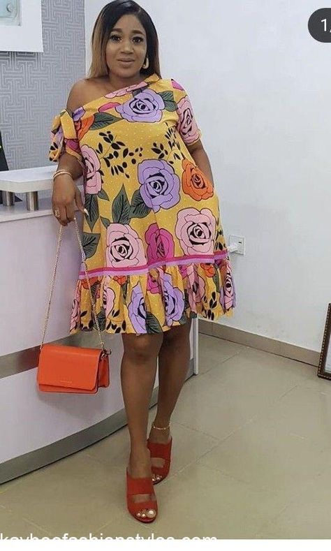 30 Best Flower Chiffon Gown Styles in Nigeria - Kaybee Fashion Styles Flower Chiffon Gown Styles In Nigeria, Chiffon Gown Styles In Nigeria, Flowered Chiffon Gown Styles, Chiffon Short Gown Styles, Chiffon Short Gown, Chiffon Gown Styles, African Maternity Dresses, Short Gown Styles, African Ladies