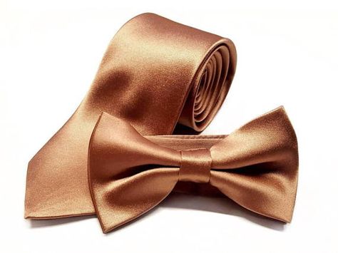 Gold Tie Groomsmen, Copper Tie, Rose Gold Tie, Father Of The Bride Outfit, Navy And Copper, Groomsmen Ties, Copper Wedding, Leather Apron, Groomsmen Attire