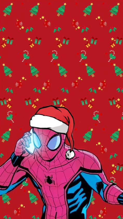 Spider Man Christmas, Wallpaper Spider Man, Wallpaper Spiderman, Spiderman Christmas, 555 Wallpaper, Superhero Christmas, Marvel Phone Wallpaper, Spiderman Comic Art, Spiderman Theme