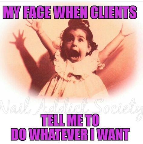 THAT FACE! Funny nail technician memes | nail tech humor | sayings | quotes Spa Memes Humor, Nails Funny Quotes, Nail Tech Memes Truths, Nail Tech Quotes Humor, Nail Humor, Nail Tech Memes Humor, Nail Memes Funny, Manicure Quotes Funny, Nail Quotes Funny