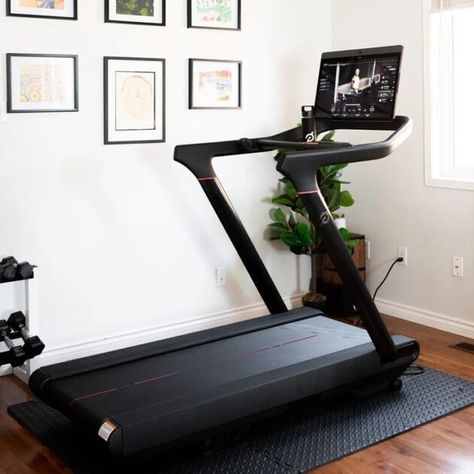 My Peloton Tread Review as an Outdoor Runner Treadmill Room Ideas, Treadmill Room, Peloton Room Ideas, Peloton Tread, Peloton Room, Home Office And Gym, Running Room, Clean Eating Plans, Late 30s