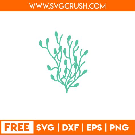 Free Ocean Svg Files For Cricut, Coral Svg Free, Sea World Svg Free, Svg Animation, Vinyl Decal Projects, Nature Svg, Ocean Plants, Free Svg Files For Cricut, Summer Scrapbook