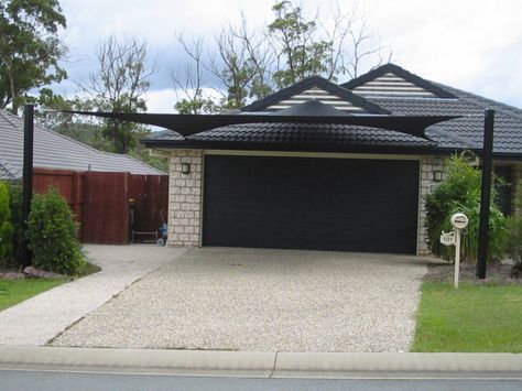 Shade Sail Carport Ideas, Carport Shade, Porch Shades, Building A Carport, Sail Cloth, Backyard Shade, Curtains And Blinds, Car Shade, Carport Designs