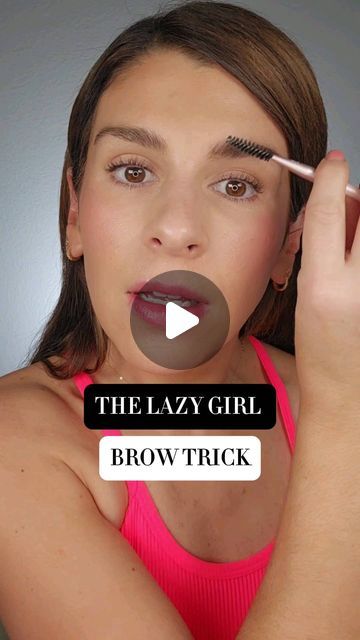 Kate | Makeup Tips on Instagram: "It's time for some lazy girl brows! This is so easy!!  I'm thinking of doing a whole "lazy girl makeup" series. What are your thoughts??   Products Used: @victoriabeckhambeauty Brow Pencil @realtechniques Brow Brush @nudestix Primer Stick  #brows #browshaping #eyebrows #eyebrowshaping #eyebrowtutorial #makeuptipsandtricks #makeupreels #browlamination #easymakeup" How To Make My Eyebrows Look Better, Eyebrow Hacks Beauty Tricks, How To Brush Eyebrows, Brow Pencil Tutorial, Eyebrow Hacks Shape Perfect Brows, Easy Eyebrows For Beginners, Eye Brows Tutorials, Eyebrows Makeup, How To Do Eyebrows For Beginners