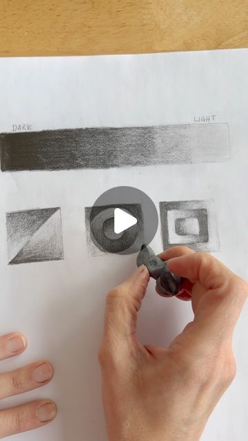 Ms. S- Art Lessons on Instagram: "I love this simple little shading exercise for teaching students how to use drawing pencils. I first saw this on the account @artofteaching and I liked how straightforward it is, but also presents a challenge for beginners. I teach my students to create the gradient without any blending tools for this exercise…I don’t even want to get into the whole tortillion/stump versus pencil blending controversy 😆 but I do think it’s valuable to learn how to vary your pressure and layer just using pencils. This is such an easy exercise because you don’t need a worksheet You can show a completed example on the projector or SmartBoard, or do the exercise with students using a document camera. Hope you try this out! #pencilshading #drawingexercise #arttutorial #artteach How To Learn Pencil Shading, How To Do Shading, Simple Shading Drawing, Shading Exercises, Pencil Shading Drawings, Pencil Blending, How To Fade, Easy Exercise, Document Camera