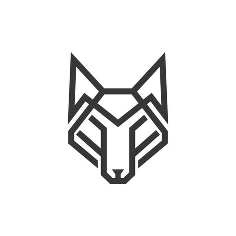 Wolf Logo Graphics, Wolf Line Art, Wolf Rune, Wolf Logo Design, Wolf Outline, Wolf Symbol, Line Art Geometric, Wolf Emblem, Wolf Icon