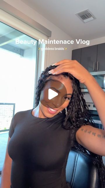 Jaz 🐉 on Instagram: "These are the best braids I’ve ever gotten 😍💗  Stylist: @pcbeautyconsultants  Hair: @privatelabel 2 bundles in 22” deep wave   #beautymaintenance #beautymaintenanceroutine #goddessbraids #atlbraider #atlbraids #atlbraiders" Deep Wave Braids, Beauty Maintenance Routine, Wave Braids, Braiding Hair, Goddess Braids, Deep Wave, Braided Hairstyles, Braids, Bundles