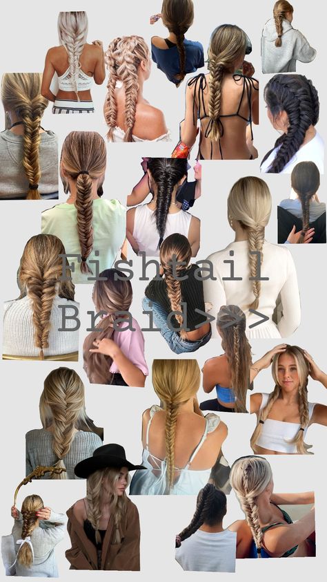 Fishtail Braids>>>❤ Fish Braid, Fishtail French Braid, French Fishtail, Tail Hairstyle, Fishtail Braid Hairstyles, Fishtail Braids, Fishtail Braid, Braids For Short Hair, Fish Tail Braid