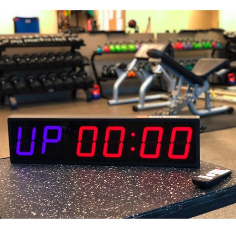 Gym Clock, Gym Club, Workout Room, Clock Display, Digital Wall Clock, Wall Watch, Garage Gym, Countdown Timer, Workout Rooms