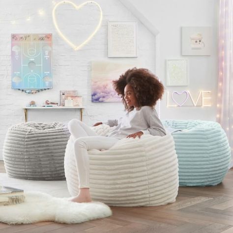 Oversized Bean Bag Chairs, Cool Bean Bags, Faux Fur Bean Bag, Fur Bean Bag, Bean Bag Lounger, Large Bean Bags, Cloud Fabric, Bean Bag Chairs, Bag Chairs