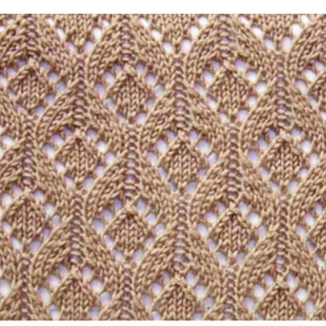 Free Knitting Stitch in lace with arches and diamonds. More Patterns Like This! Lace Knitting Stitches, Knitting Stitches Tutorial, Knitting Patterns Free Scarf, Lace Knitting Patterns, Easy Knitting Patterns, Scarf Knitting Patterns, Knit Stitch Patterns, Knitting Charts, Knit Stitch