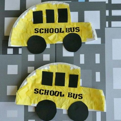 School Crafts For Kids, Bus Craft, School Bus Crafts, Back To School Crafts For Kids, School Countdown, Bus Crafts, School Keepsake, Red Ted Art, Yellow School Bus