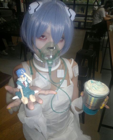 Rei Ayanami Cosplay, 트위터 헤더, Evangelion Cosplay, Crystal Castles, 얼굴 드로잉, Evangelion Art, 일본 패션, Neon Evangelion, Rei Ayanami