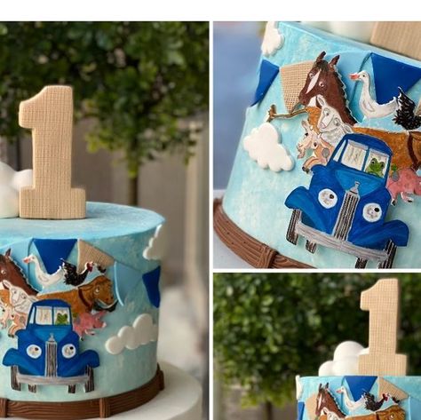 Karin Giamella on Instagram: "Handpainted Little Blue Truck first birthday cake! #birthdaycake #birthdaycakesnj  #birthdaycakes #cakes #dessert #baking #somervillenj #downtownsomerville #boundbrooknj #baskingridgenj #somersetcountynj #bernardsvillenj #branchburgnj #bridgewaternj #hillsboroughnj #princetonnj #warrennj #watchungnj #cranfordnj #westfieldnj #flemingtonnj #montgomerynj #njbaker #njbakery #divisionstreet #divisionstreetsweets #littlebluetruck" Blue Truck Birthday Cake, Little Blue Truck Birthday Cake, Little Blue Truck Cake, Blue Truck Cake, Truck Birthday Cake, Truck Birthday Cakes, Little Blue Truck, Flemington Nj, Truck Cake