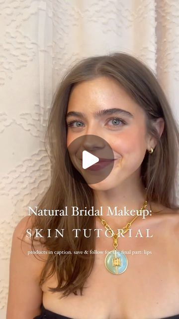 Madeleine Gibson | Makeup Artist on Instagram: "Natural Bridal Makeup: THE SKIN TUTORIAL PRIMER: @makeupforever hydra booster hydrating primer (seen here) @milkmakeup luminous blur stick (not used in this tutorial, but for the oily skin tip) CUSTOM RADIANT FOUNDATION: @iconic.london radiance booster in shade champagne (1 pump) @iconic.london illuminator in shade original (2 drops) *used on the décolletage, as well as the face* CONCEALER: @pixibeauty color corrector @narsissist creamy concealer (both for under eye and spot coverage) @givenchybeauty prisme libre loose powder in shade rose voile CONTOUR: @armanibeauty luminous silk in shade 8 (a cool-neutral tone great to contour all fair to medium skin tones, but the fairer the skin, the more contrast) @anastasiabeverlyhills contour li Basic Bridal Makeup, Illuminator Makeup Tutorial, Natural Bridal Makeup Tutorial, Diy Bridal Makeup Natural, No Foundation Bridal Makeup, Diy Bridal Makeup Tutorial, Glowy Bronzed Bridal Makeup, Luminous Bridal Makeup, Glowy Bronze Bridal Makeup