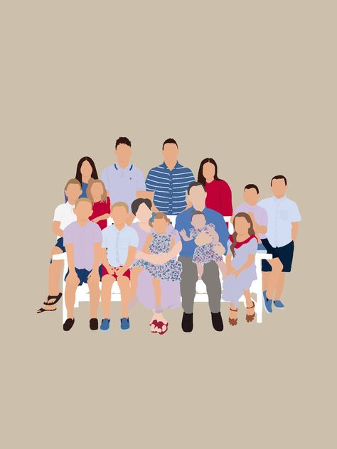 Family Aesthetic Silhouette, Family Icon Aesthetic, Illustrated Family Portrait, Family Icon, Family Graphic, Cartoon Family, Dora Funny, Friends Sketch, Doodle Paint