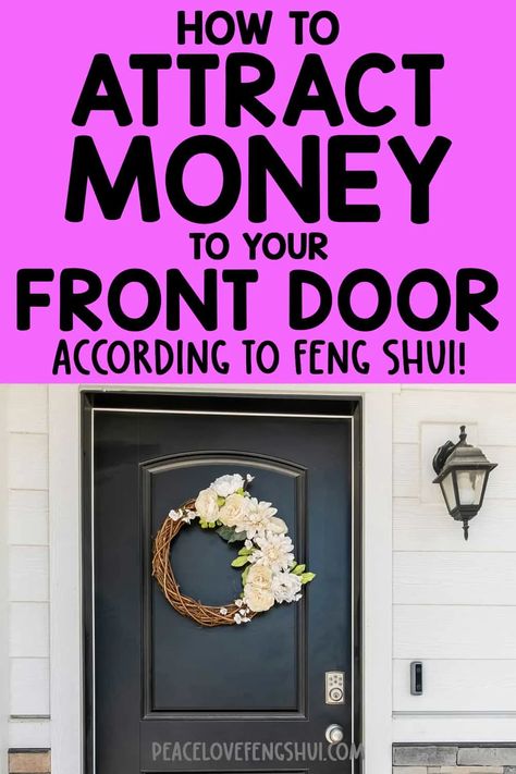 Feng Shui Front Door Colors, Feng Shui Entryway, Feng Shui Fountain, Feng Shui Apartment, Feng Shui Love, Feng Shui Front Door, Feng Shui Good Luck, Feng Shui Basics, Front Door Plants