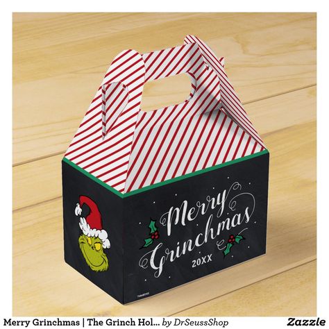 Merry Grinchmas | The Grinch Holiday Party Favor Box Grinchmas Christmas Party, Grinch Party Favors, Grinch Holiday Party, Grinch Christmas Party, Christmas Movie Night, Grinch Party, Merry Grinchmas, Holiday Party Favors, Holiday Box