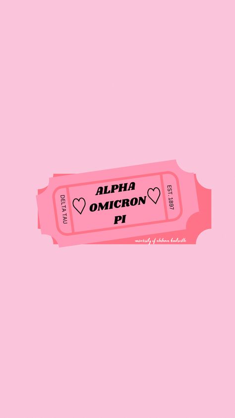 Alpha Omicron Pi Graphics, Aoii Graphics, Aoii Sorority, Pi Art, March Ideas, Pink Prints, Sorority Ideas, Alpha Omicron Pi, Go Greek