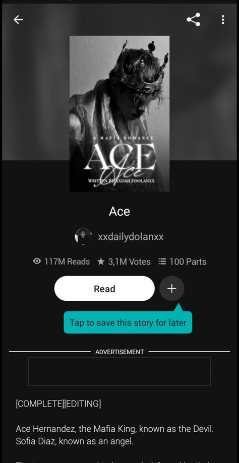 Ace Hernandez And Sofia Diaz Wattpad, Ace Hernandez Quotes, Ace And Sofia, Ace Hernandez, Ace Wattpad, Ace Quote, Novel Wattpad, Ace Books, Wattpad Book Covers