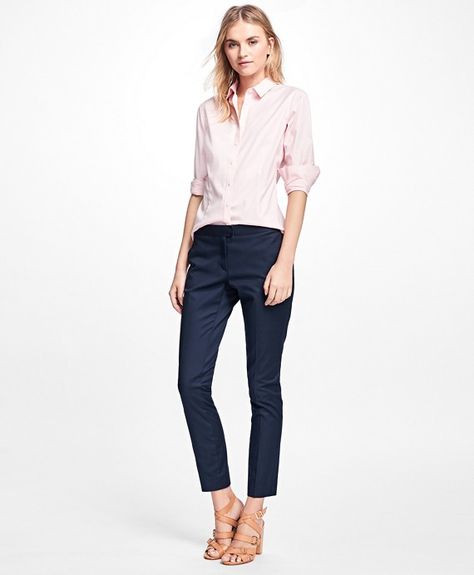 An outfit I have and could wear to work. The flats can be found on "shoes I have". Silk Blouses For Women, Silk Blouses, Fitted Dress Shirts, Black Slacks, Fit Dress, Black Shirt Dress, Suit Shop, Shirts Blouses, Women's Shirts