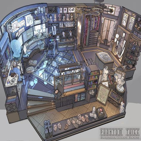 Interior Concept Art, San Myshuno, Interesting Architecture, Room Layouts, Fantasy Rooms, Fantasy Worlds, Isometric Art, Totally Spies, Fantasy House