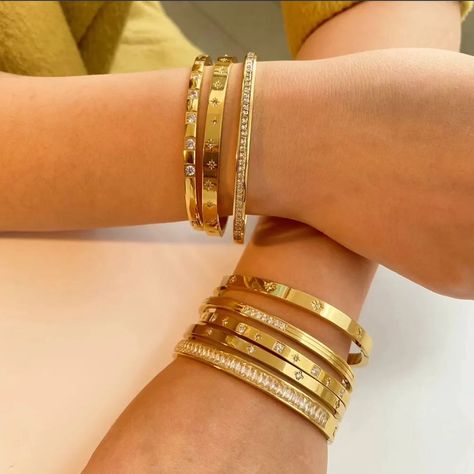 Do you love our pieces? Leg Chain, The Bangles, Glam Bag, Metal Fashion, Stainless Steel Bangles, Gold Bracelets, Waterproof Jewelry, Crystal Stars, Anklet Bracelet